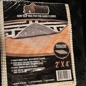Gorilla Grip Non-Slip Rug Pad 2' x 4' in White